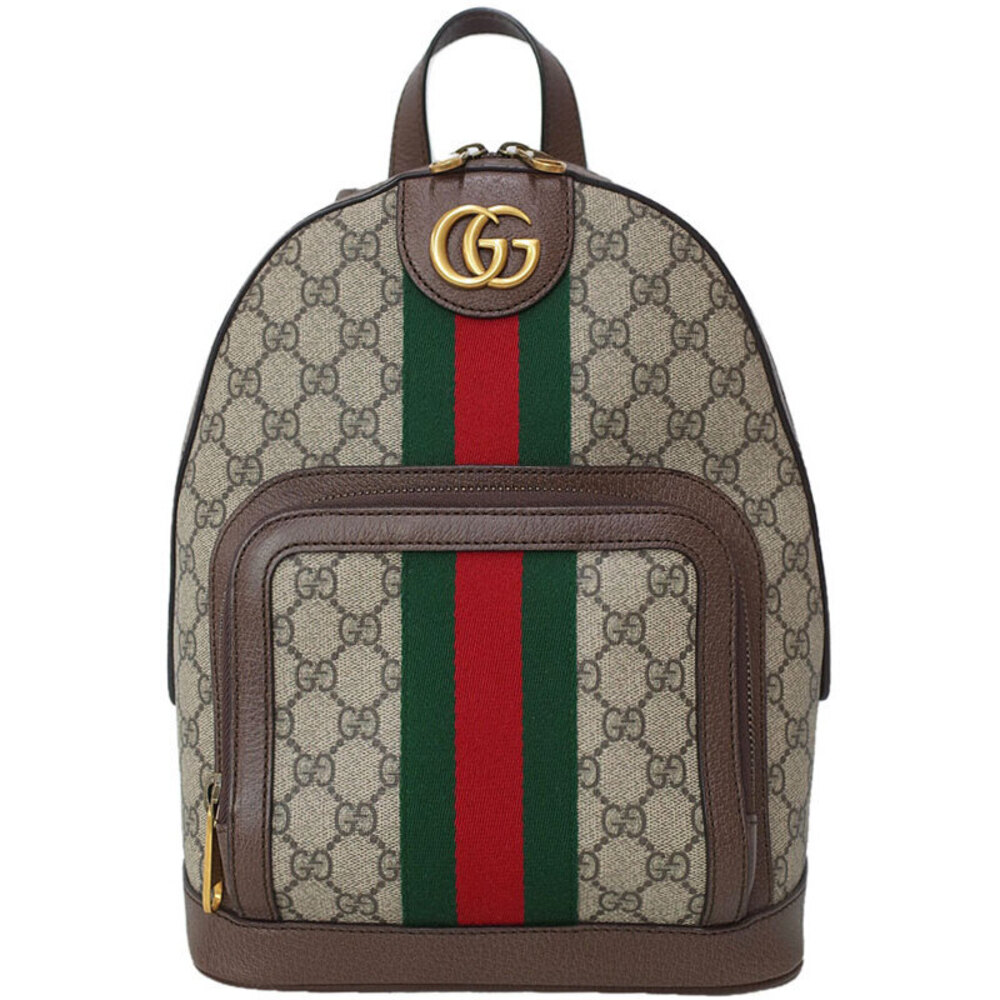 Gucci Stripe GG Ophidia backpack Web Brown - Picture 2 of 9